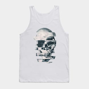 Glitch Skull Mono Tank Top